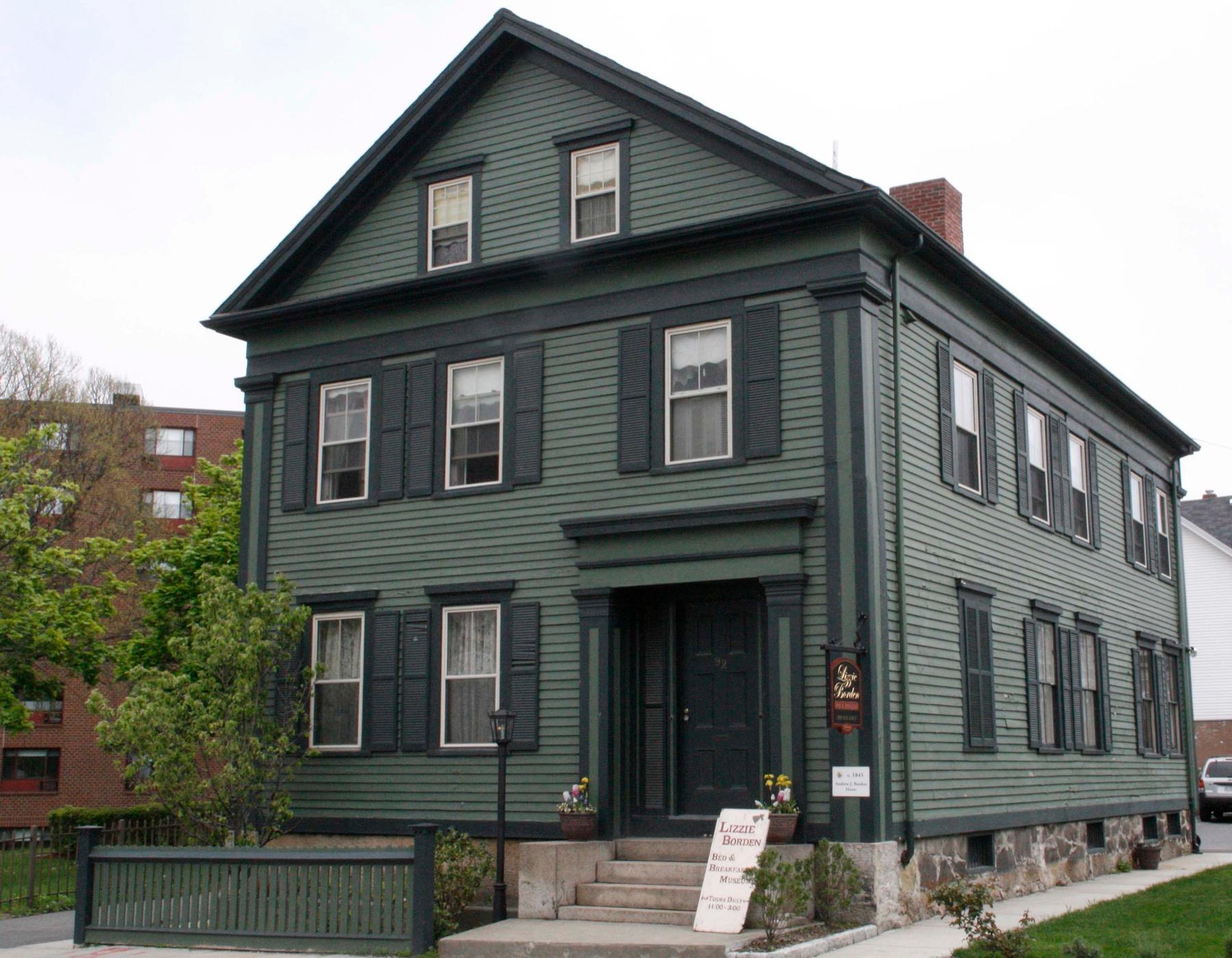 92 Second Street in Fall River today — the Borden house, now a bed-and-breakfast